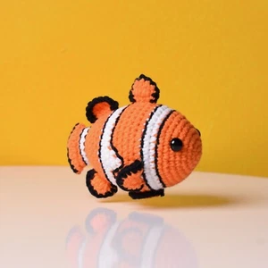 Stuffed Crochet Clown Fish - Finding Nemo Clownfish Amigurumi - A special gift - Picture 1 of 3