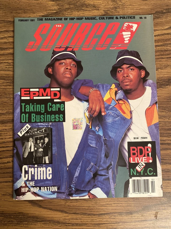 Vintage The Source Magazines No.18 February 1991 Featuring EPMD NM Deadstock HTF - Image 1 of 2