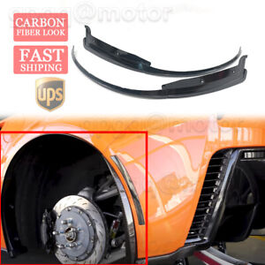For Corvette C7 2014-2019 GP Style 2x Carbon Fiber Rear Wheel Trim Fender Flares