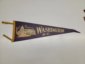 De colección Washington D.C. Banderín de fieltro de recuerdo bandera del Capitolio 26"" - Imagen 1 de 4