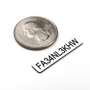 FAA DRONE REGISTRATION TAG STICKER, ENGRAVED - Picture 1 of 9