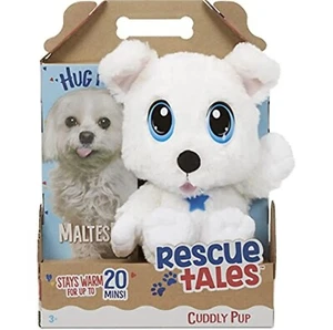 Little Tikes Rescue Tales Cuddly Maltese Pup Soft Plush Pet Toy Stay Warm 20min  - Picture 1 of 5