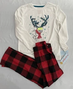 Cat & Jack boys 2 piece pajama set Christmas size M(8) NWT - Picture 1 of 3