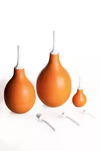 Pera in gomma naturale con cannula rigida N. 6 ( 200 ml ) Clistere Enema - Foto 1 di 1
