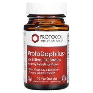 2 X Protocol for Life Balance, ProtoDophilus, 25 Billion, 50 Veg Capsules - Picture 1 of 2