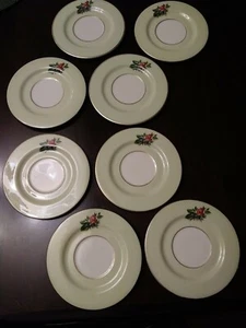 4 Piattini Fine Arts China Romance Rose fascia verde 6" - Foto 1 di 5