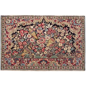 Kerman 57x95 cm Handgeknüpfter Perserteppich Kirman Orient Carpet Rug - Picture 1 of 6