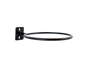 Wall Pot Holder Black Mounted / Wall Hang Ring for Flower 14 cm - Picture 1 of 7