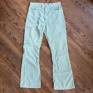 Vintage Levi’s corduroy bootcut mint green pants Size 31x31 - Picture 1 of 8