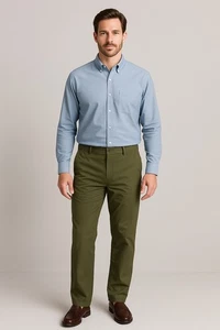 Pantalones para hombre Orvis 34x30 verde oliva rendimiento trabajo viaje al aire libre senderismo - Imagen 1 de 5