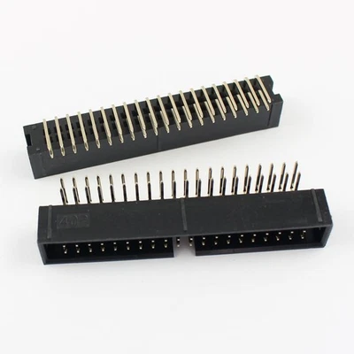 5Pcs 2.54mm 2x20 Pin 40 Pin Right Angle Male Shrouded IDC Box Header Connector - Image 1 of 4
