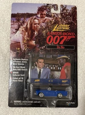 Johnny Lightning James Bond 007 Dr.No Blue Sunbeam Alpine 1:64 Diecast Foto 1 de 2