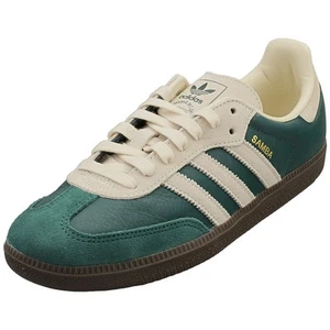 adidas Samba Og Mens Fashion Trainers in Green Off White - Picture 1 of 8