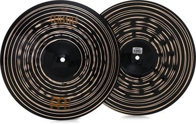 Platillos Meinl Clásicos 14 pulgadas Personalizados Oscuros Pesados Hi-hat Platillos Foto 1 de 4