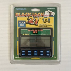 RADICA - Pocket Blackjack 21 Electronic Handheld Travel Game - SEALED - Picture 1 of 2