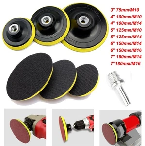 3" - 7" Stützteller Klett M10 M14 für Winkelschleifer Schleifer Schleifscheibe - Picture 1 of 27