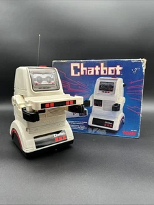 1980er Vintage Tomy Chatbot ferngesteuerter Roboter - mit Box - Fernbedienung fehlt - Bild 1 von 10