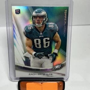 Tarjeta refractor de novato Topps Platinum Zach Ertz 2013 - Imagen 1 de 2