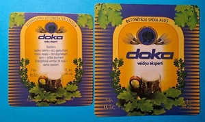 Letonia - constructores, trabajadores eléctricos de hormigón, taza de roble etiqueta de cerveza 0,5 l 5,3 % - Imagen 1 de 1