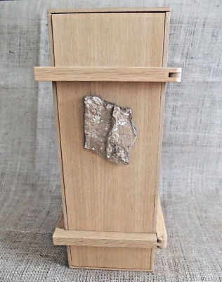 Caja de Regalo ECO WOOD para Vino EXCLUSIVA Artesanía AUTOR Trabajo Solo Material Natural Foto 1 de 4