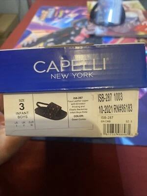 Capelli new york infant flip flops Size 3 Dinosaurs - Image 1 of 3