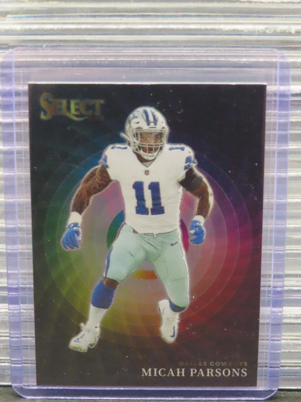 2022 Panini Select Micah Parsons Color Wheel SSP Case Hit #CW-14 Dallas Cowboys