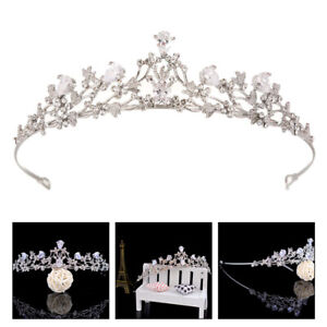  Wedding Headpiece for Bride Rhinestone Hair Tiaras Bridal Zircon Crown Baroque