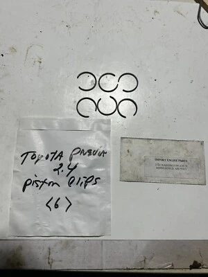 PISTON CLIPS *USED* FITS TOYOTA PREVIA 2438c 2TZFE 1991-95 13101-76041 CLIPS ONL - Image 1 of 4