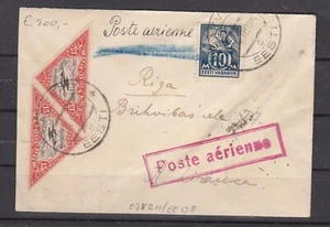 RS25665/ ESTONIA – 1925 – MI # 39A + 50B (PAIR) ON AIRMAIL COVER + CERTIFICATE - Picture 1 of 4