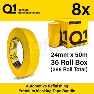 Paquete de 8 cintas adhesivas premium Q1 - 24 mm x 50 m - caja de 36 rollos (288 rollos en total) - Imagen 1 de 1