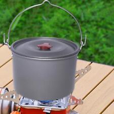 Camping Hanging Pot Cooking Equipment Large Capacity for 6-8 People Accessories