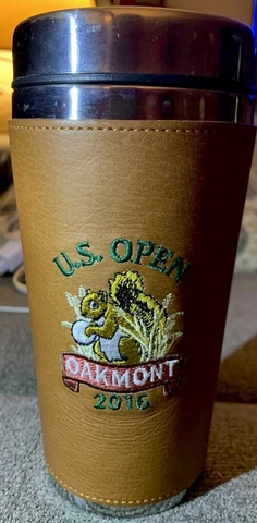 2016 US Open PGA Golf Tour Oakmont Country Club Travel Mug Coffee Water Bottle Cover