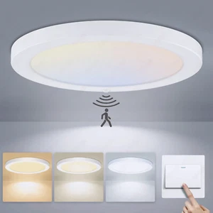 LED Deckenleuchte Deckenlampe Sensor Lampe mit Bewegungsmelder Dimmbar Leuchte - Bild 1 von 23