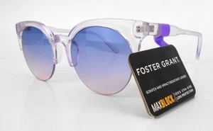 Sunglasses FOSTER GRANT CLEAR PURPLE 100% UVA & UVB PROTECTION MSRP $ 19.99 - Picture 1 of 4