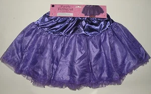 NEW Girls Purple Petticoat Layered Skirt Tutu Costume Dress Up One Sz 3+ - Picture 1 of 1