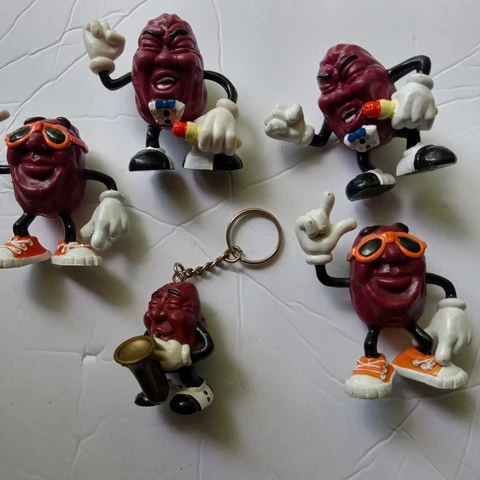 California Raisins Figures Lot OF 5 Cover