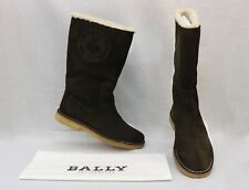 BALLY SULBKANDER, women boots, chamois leather, sheepskin, EU 41 US 10 1/2