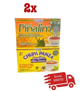 PIÑALIM TEA Mexicano GN+VIDA + CHUPA PANZA Tea Weight Loss 30bags/each - Picture 1 of 1