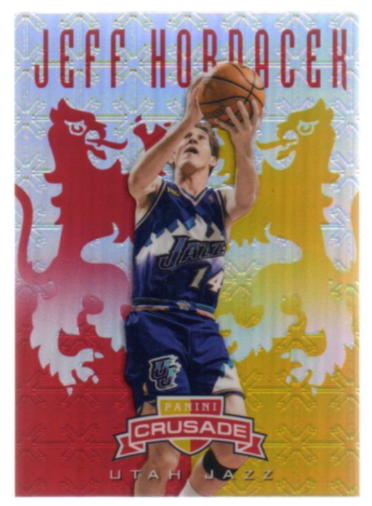 2012-13 Panini Crusade Insert Red Jazz Basketball Card #131 Jeff Hornacek/99
