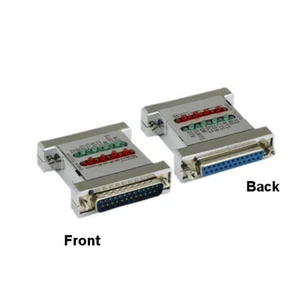 SET 10 Stck. DB25 Stecker auf Buchse Serienprüfung Tester LED Anzeige Prüfung RS232 - Bild 1 von 1
