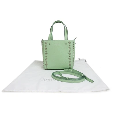 Bolso de mano JIMMY CHOO Mini Pegasi Star Studs piel de becerro, menta MINI Foto 1 de 4