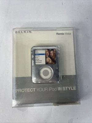 Belkin Remix Metal Silver Case Cover Ipod Nano 3rd Generation  NEW - Image 1 of 2