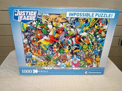 Clementoni DC Justice League Impossible Puzzle!  1000 Piece Jigsaw  New Sealed - Image 1 of 4