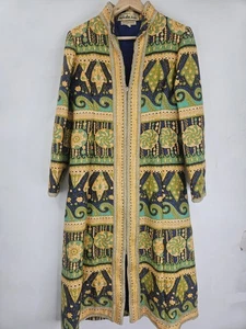 Vintage Malcolm Starr Mod Gold Lamé Brokat Mantel 1960’s Women Size 10  - Bild 1 von 10