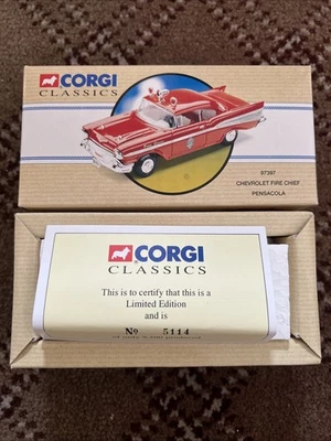 Chevrolet Pensacola Fire Chief Car 1993 Mattel Corgi Classics 97397 - nuevo 5733 Foto 1 de 4