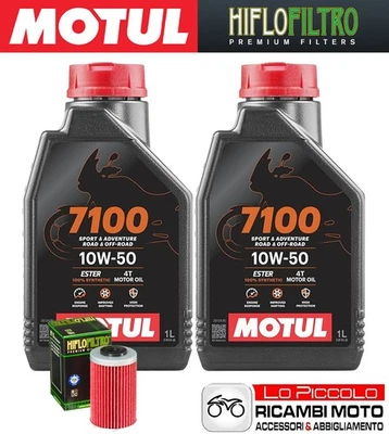 Kit Tagliando 2 OLIO [MOTUL] 7100 10w50 + FILTRO Ktm DUKE 390 4T 2016 2017 2018 Foto 1 de 4