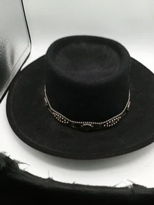 Vintage Harley Davidson Cowboyhut Herren schwarz Wollfilz Western knautschbar Größe S - Bild 1 von 17