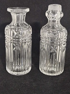 Antique 19th C. Sheffield Cut Glass Condiment Vessels For Cruet Set Replacement - Picture 1 of 9