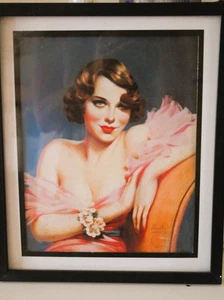 Auto Hand Signed Alberto Varga Vargas 11 x 17 Print Art Pinup Playboy Sitting - Picture 1 of 5