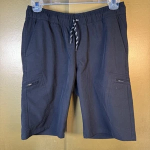Kids Black Joe’s Drawstring Shorts Size Large Zip Pockets - Picture 1 of 11